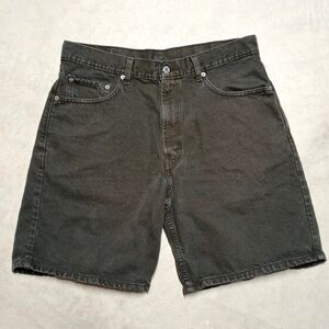 Levi's 550 Brown Jean Shorts Size 34 Relaxed Fit Y2K Denim Jorts